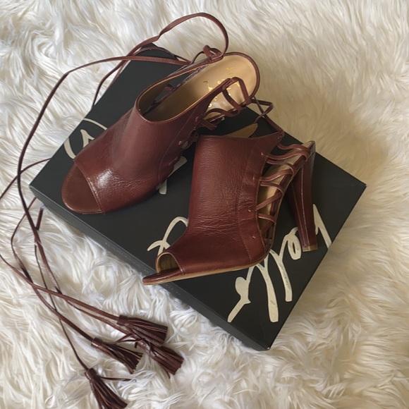 Real leather lace up sandals - Picture 5 of 5